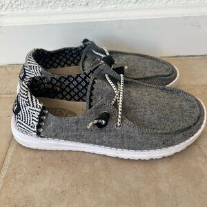 Hey Dude Gray Slip-On Shoes